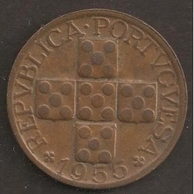 PORTUGAL 20 Centavos 1955