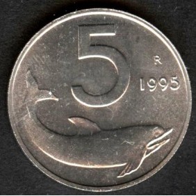 5 LIRE 1995