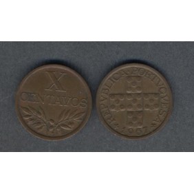 PORTUGAL 10 Centavos 1967