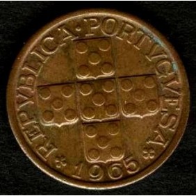 PORTUGAL 10 Centavos 1965