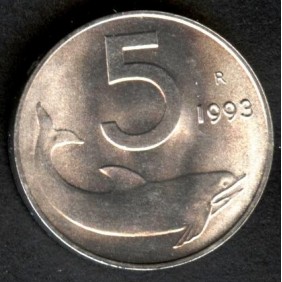 5 LIRE 1993