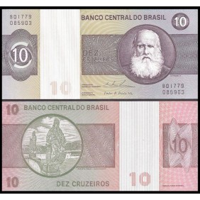 BRAZIL 10 Cruzeiros 1980