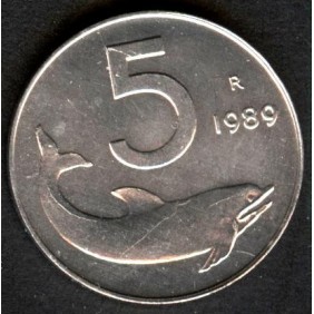 5 LIRE 1989