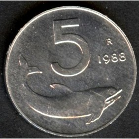 5 LIRE 1988