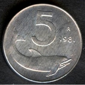 5 LIRE 1981