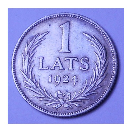 LATVIA 1 Lats 1924 AG
