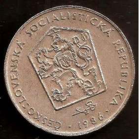 CZECHOSLOVAKIA 2 Koruny 1986