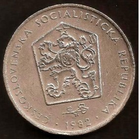 CZECHOSLOVAKIA 2 Koruny 1982