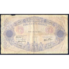 FRANCE 500 Francs 20.07.1939