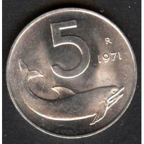 5 Lire 1971 FDC