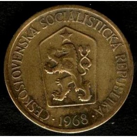 CZECHOSLOVAKIA 1 Koruna 1968
