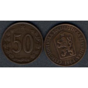 CZECHOSLOVAKIA 50 Haleru 1964
