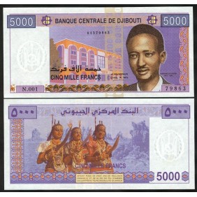 DJIBOUTI 5000 Francs 2002