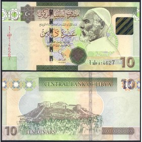 LIBYA 10 Dinars 2011