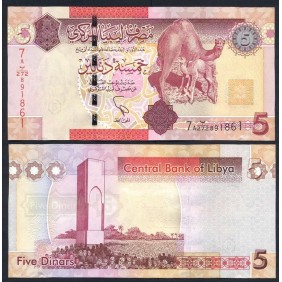 LIBYA 5 Dinars 2012
