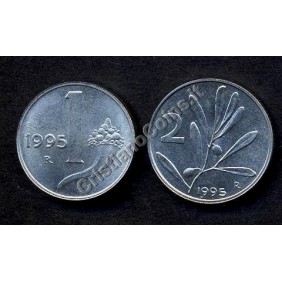 1 Lira + 2 Lire 1995
