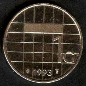 NETHERLANDS 1 Gulden 1993
