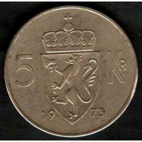 NORWAY 5 Kroner 1973