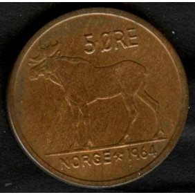 NORWAY 5 Ore 1964