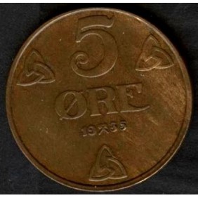 NORWAY 5 Ore 1935