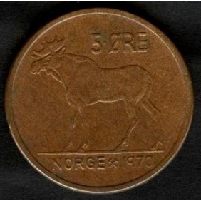 NORWAY 5 Ore 1970