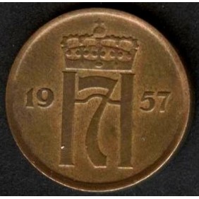 NORWAY 2 Ore 1957