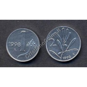1 Lira + 2 Lire 1998 FDC