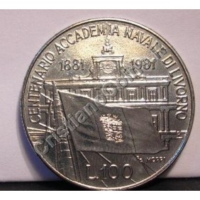 100 Lire 1981 ACCADEMIA NAVALE