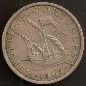PORTUGAL 5 Escudos 1967