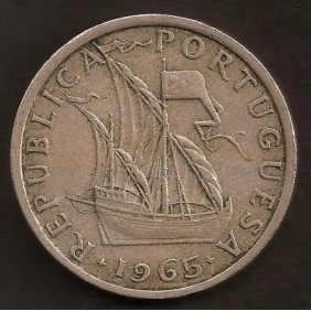 PORTUGAL 5 Escudos 1965