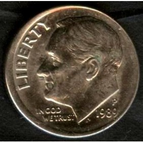 USA Roosevelt Dime 1989...