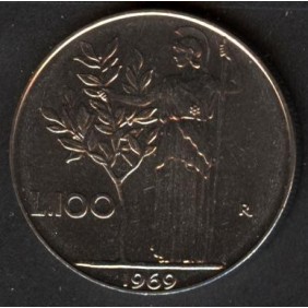 100 Lire 1969