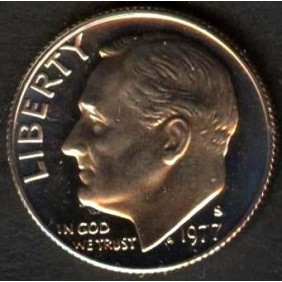 USA Roosevelt Dime 1977 S