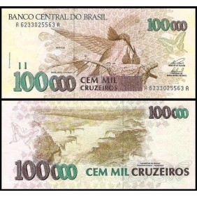 BRAZIL 100.000 Cruzeiros 1993