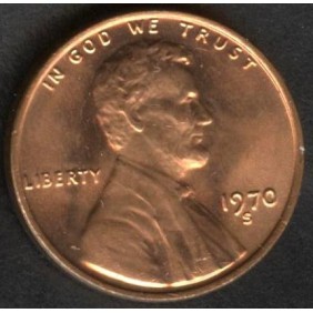 USA 1 Cent 1970 S Lincoln...