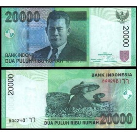 INDONESIA 20.000 Rupiah 2004