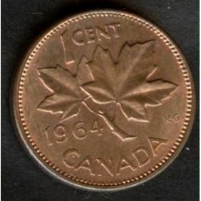 CANADA 1 Cent 1964