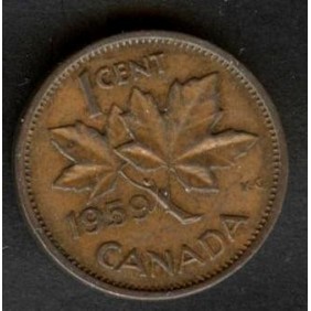 CANADA 1 Cent 1959