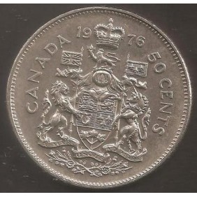 CANADA 50 Cents 1976