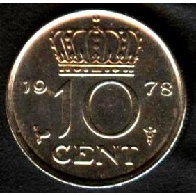 NETHERLANDS 10 Cents 1978