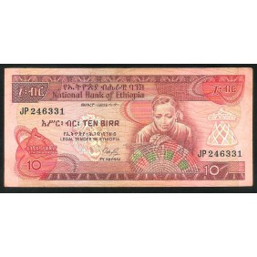 ETHIOPIA 10 Birr 1976