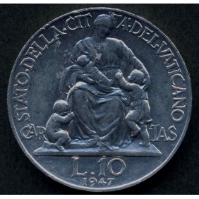 VATICANO 10 Lire 1947