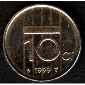 NETHERLANDS 10 Cents 1999
