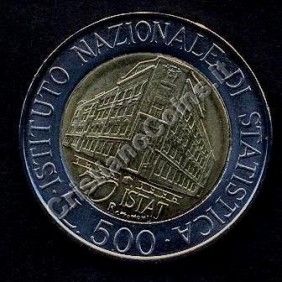 500 Lire 1996 ISTAT...