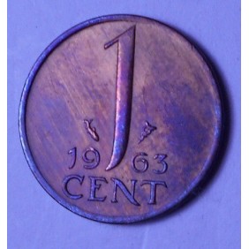 NETHERLANDS 1 Cent 1963