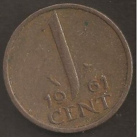 NETHERLANDS 1 Cent 1961