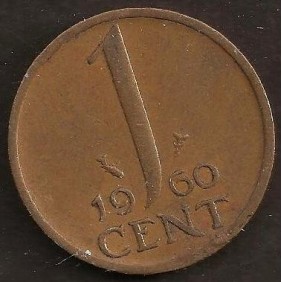 NETHERLANDS 1 Cent 1960