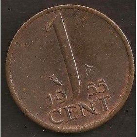 NETHERLANDS 1 Cent 1955