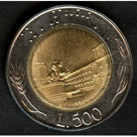 500 Lire 1995 bimetallico FDC