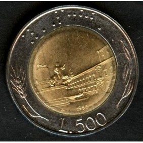 500 Lire 1995 bimetallico